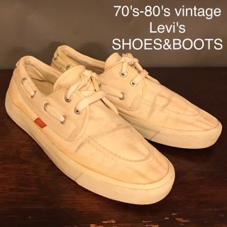 リーバイス(Levi's)の70's 80's Levi's リーバイス　希少 キャンバスデッキシューズ(スニーカー)