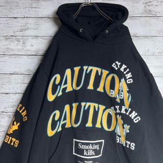 【即完売モデル】FR2 奇抜 色情兎 ロゴ満載 caution パーカー 即完売 ...