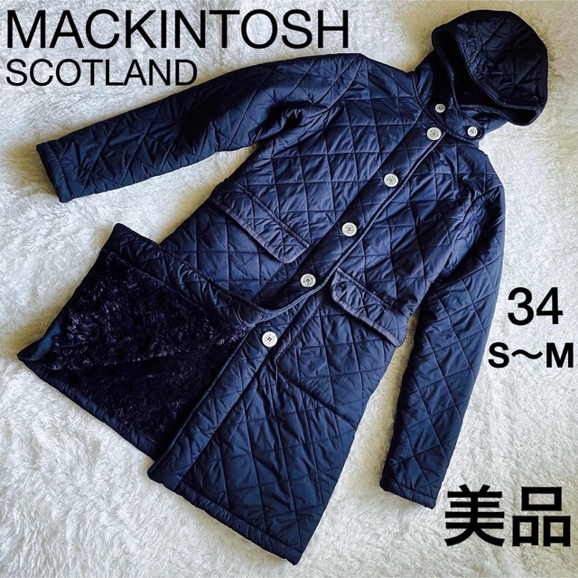 美品】MACKINTOSH キルティングダウンジャケット 内ボア-