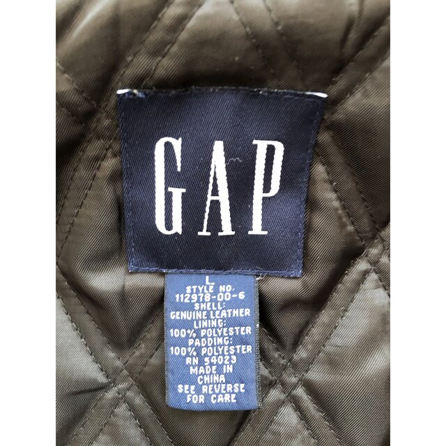 GAP(ギャップ)の90's 00's OLD GAP オールドギャップ　レザー　ジャケット メンズのジャケット/アウター(レザージャケット)の商品写真