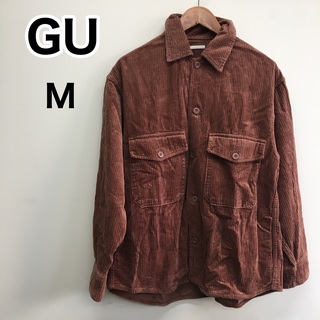 ジーユー(GU)のGU コーデュロイCPOシャツ　ブラウン　M 328413(シャツ)