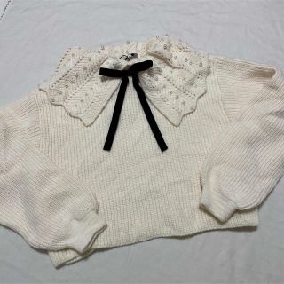 ザラ(ZARA)の新品♡ZARA パールニット(ニット/セーター)