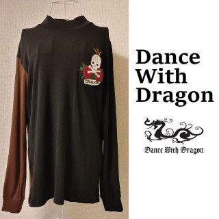 ダンスウィズドラゴン(Dance With Dragon)のダンスウィズドラゴン 2 M 黒 長袖 ハイネック カットソー シャツ 秋冬(ウエア)