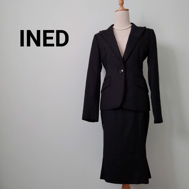INED - 【美シルエット】イネド セットアップスーツ シャドー 