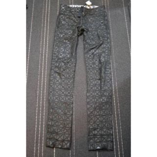 GARETH PUGH ガレスピュー 幾何学柄レザーパンツ 44-www.ecosea.do