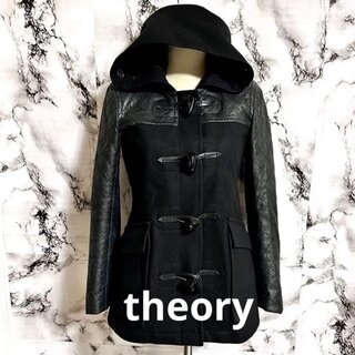 セオリー  theory  ダウン  ダッフル　黒ブラック　コート