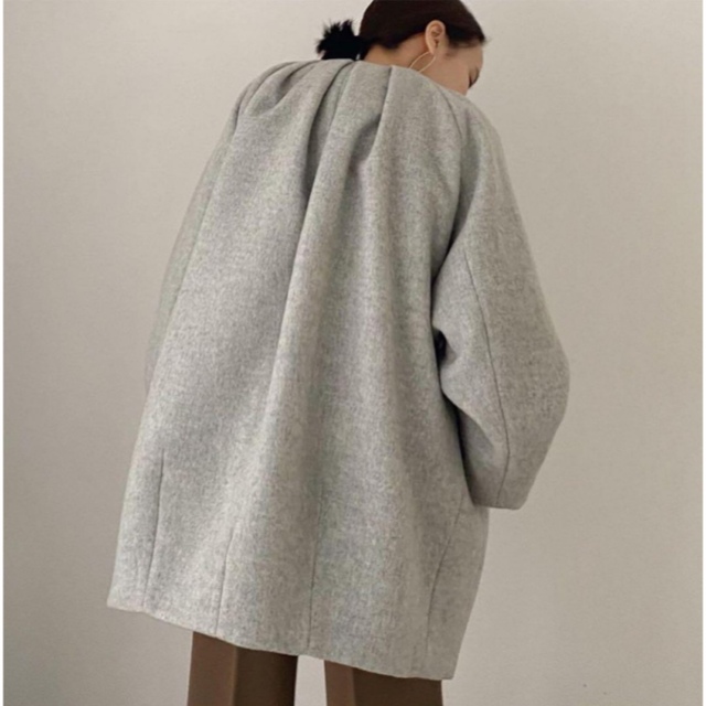 即完売品☆【louren】volume tack cocoon coat 公式 www ...