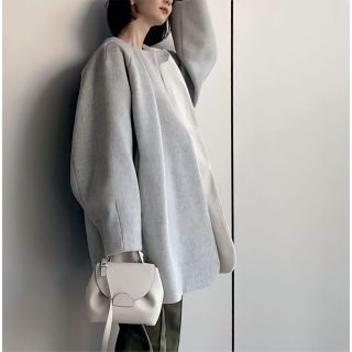 即完売品☆【louren】volume tack cocoon coat(ロングコート)