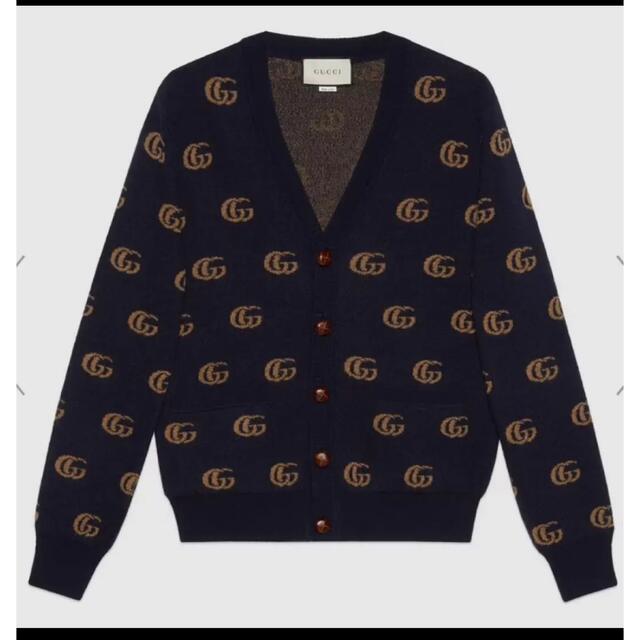 Gucci(グッチ)のダブルG ウールジャカード カーディガン メンズのトップス(カーディガン)の商品写真