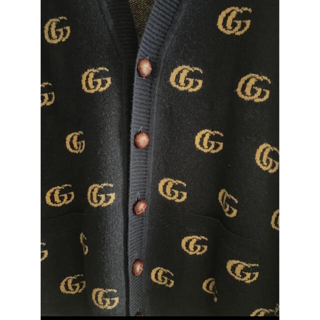 Gucci(グッチ)のダブルG ウールジャカード カーディガン メンズのトップス(カーディガン)の商品写真