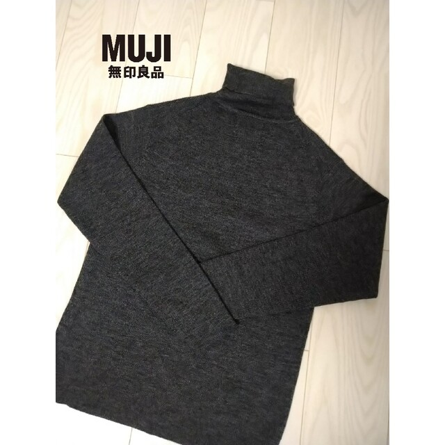 MUJI (無印良品)(ムジルシリョウヒン)のMUJI/メンズウールセーター美品 メンズのトップス(ニット/セーター)の商品写真