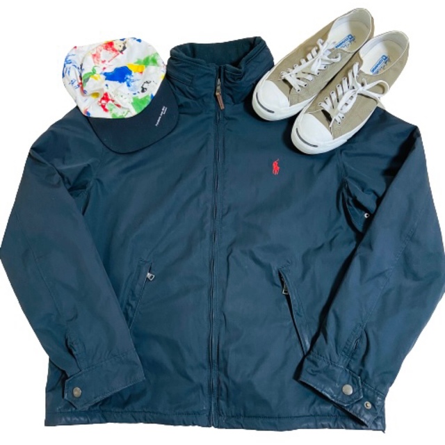 POLO RALPH LAUREN - ラルフローレン 中綿ブルゾン レッドポニー あい