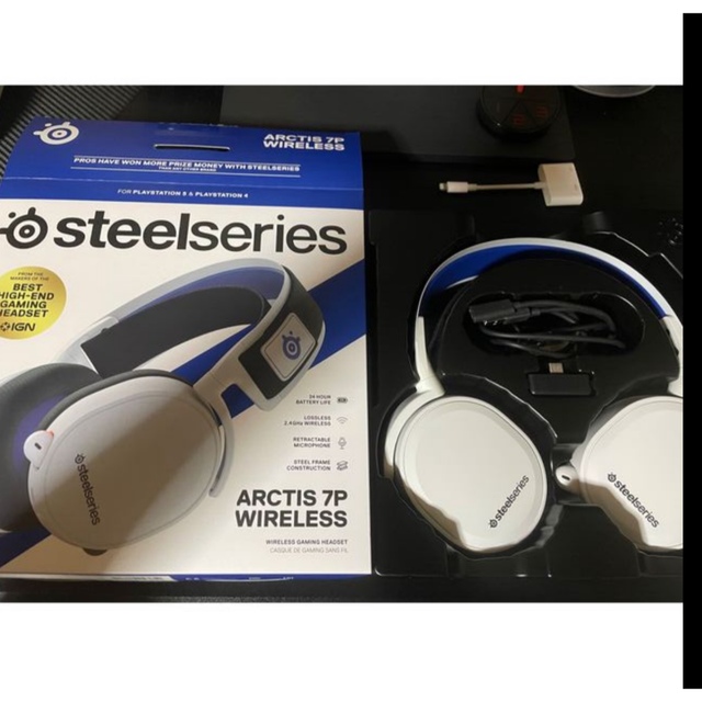 ヘッドフォン/イヤフォンSteelSeries Arctis 7P wireless