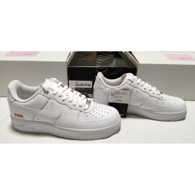 supreme nike air force 1 white 27cm 新品