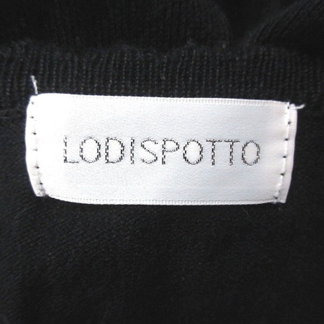 LODISPOTTO(ロディスポット)のロディスポット カーディガン ニット 長袖 M 黒 ブラック レディースのトップス(カーディガン)の商品写真