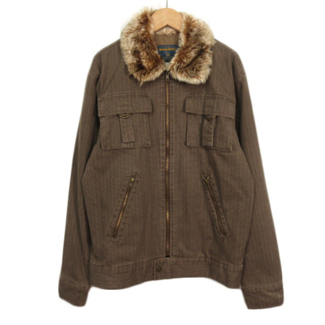 WOOLRICH(ウールリッチ)のウールリッチ WOOLRICH ジャケット 中綿 フェイクファー M 茶  メンズのジャケット/アウター(その他)の商品写真