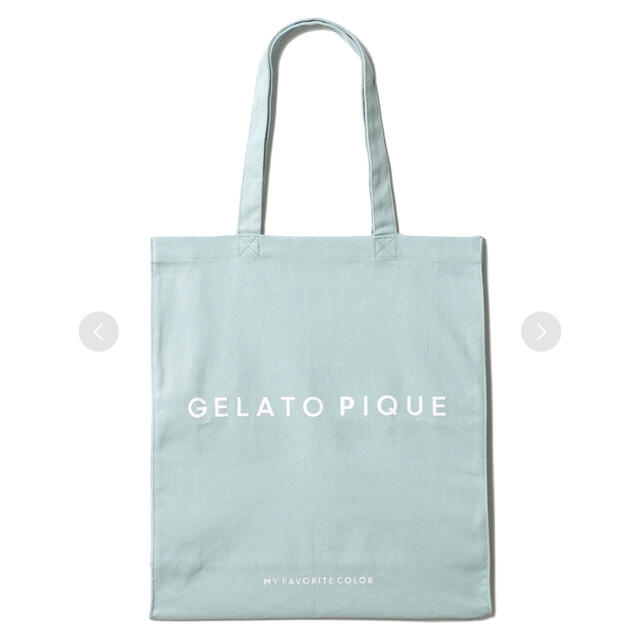 gelato pique(ジェラートピケ)のジェラートピケ ホビートートバッグ　緑　グリーン　ジェラピケ レディースのバッグ(トートバッグ)の商品写真