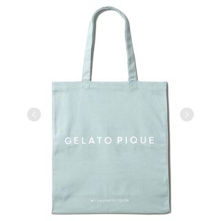 ジェラートピケ(gelato pique)のジェラートピケ ホビートートバッグ　緑　グリーン　ジェラピケ(トートバッグ)