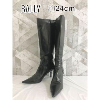 BALLY ブラックレザーヒール　37サイズ