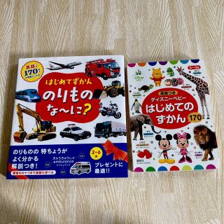 絵本2冊セット　ディズニ－ベビ－はじめてのずかん　のりものなーに？はじめてずかん(絵本/児童書)