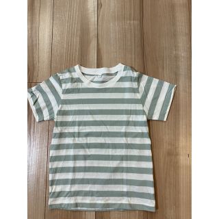 ムジルシリョウヒン(MUJI (無印良品))の無印良品　ボーダー Tシャツ　110cm(Tシャツ/カットソー)