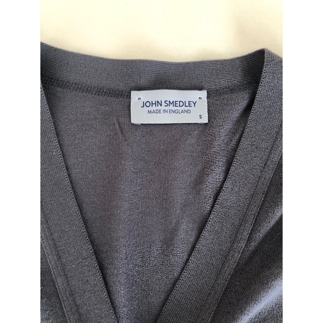 JOHN SMEDLEY - JOHN SMEDLEY レディース 30G 長袖Vネックカーディガン