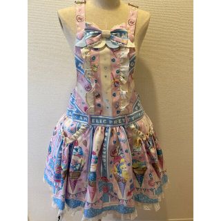 アンジェリックプリティー(Angelic Pretty)の新品angelic pretty☆ice cream parlorサロペット(サロペット/オーバーオール)