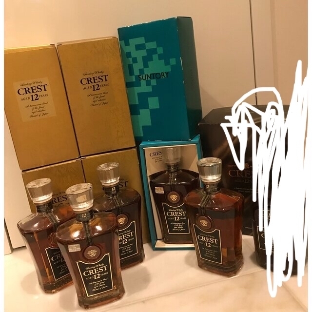 柔らかい サントリー - サントリークレスト12年6本 年次違い飲み比べセット ウイスキー 柔らかい サントリー - サントリークレスト12年6本 年次違い飲み比べセット ウイスキー