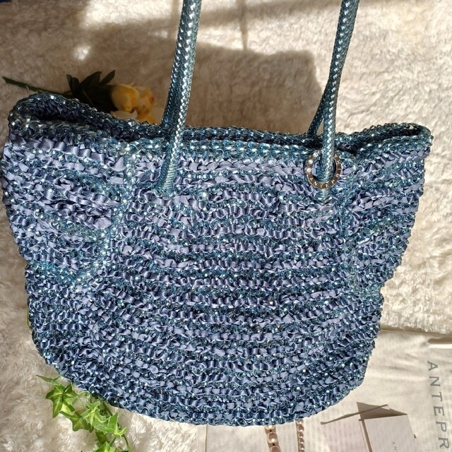 ANTEPRIMA/WIREBAG(アンテプリマワイヤーバッグ)の※売約済みです【ANTEPRIMA 】 カリーナ R ワイヤーバッグ サファイア レディースのバッグ(トートバッグ)の商品写真