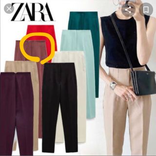 ザラ(ZARA)のザラ　ハイウエストテーパードパンツ(その他)