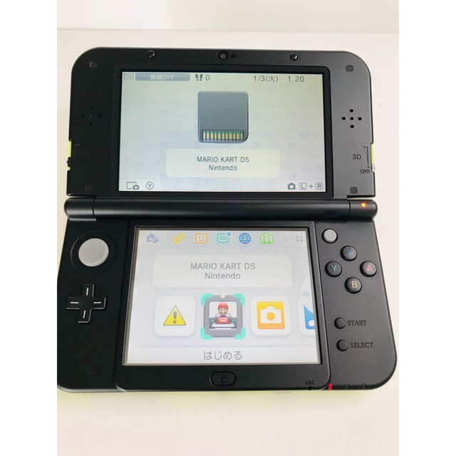 Newニンテンドー3DS LL ライム×ブラック　極美品　Nintendoセット