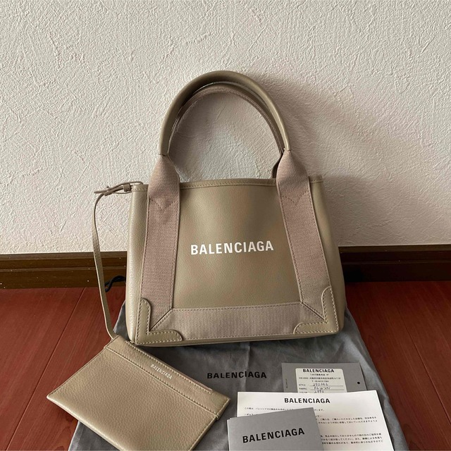 Balenciaga - バレンシアガ ネイビー カバス XS ミンクグレーの通販 by