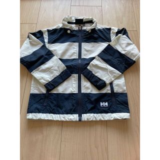 ヘリーハンセン(HELLY HANSEN)の新品 ヘリーハンセン キッズ ジャケット 紺 白100センチ ボーダー(ジャケット/上着)