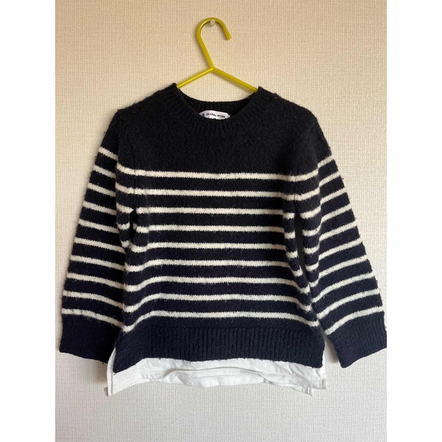 GLOBAL WORK(グローバルワーク)の110 globalwork ボーダーニット キッズ/ベビー/マタニティのキッズ服女の子用(90cm~)(ニット)の商品写真