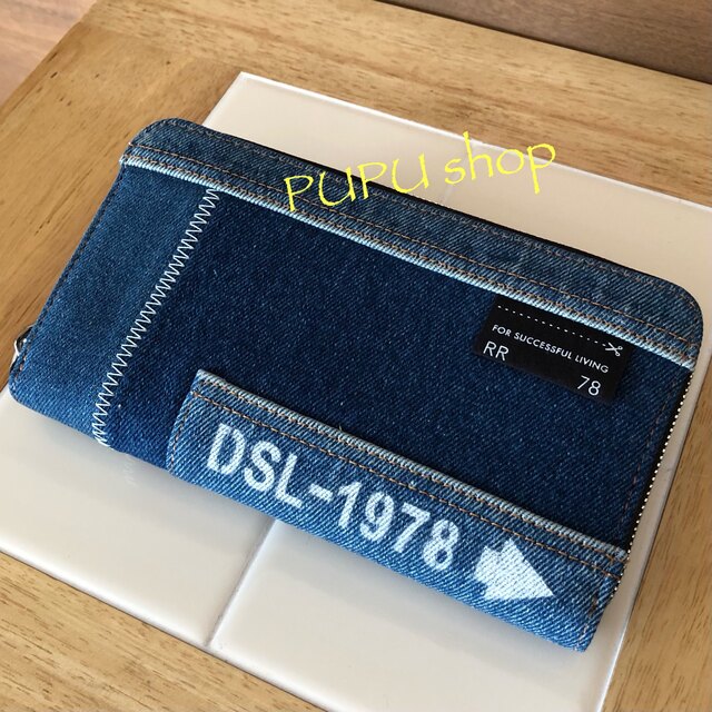 DIESEL - ディーゼル DIESEL デニム 長財布 ラウンドファスナーの通販