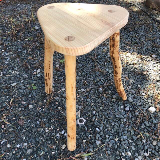 天然木 椅子 チェア 花台 一枚板