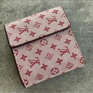 LOUIS VUITTON ヴィトン 三つ折り財布 モノグラムミニ ピンク