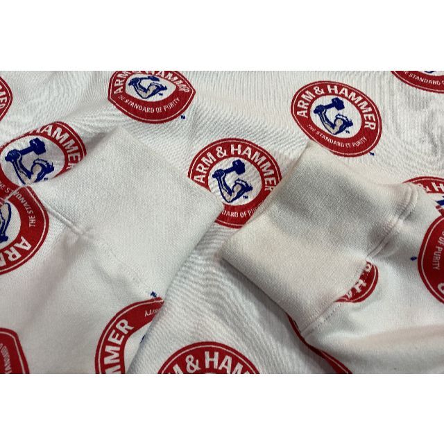 HUF(ハフ)の＊ハフ HUF ARM&HAMMER 総柄 スウェット プルオーバーパーカー L メンズのトップス(パーカー)の商品写真