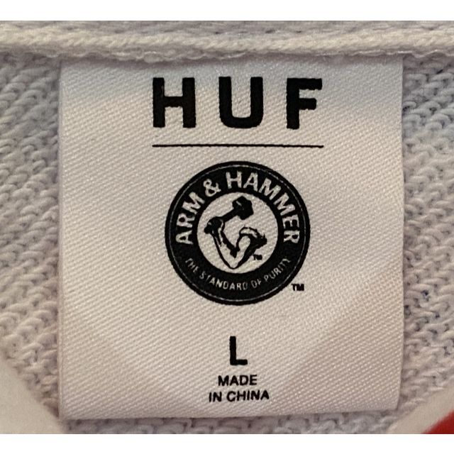 ＊ハフ HUF ARM&HAMMER 総柄 スウェット プルオーバーパーカー L