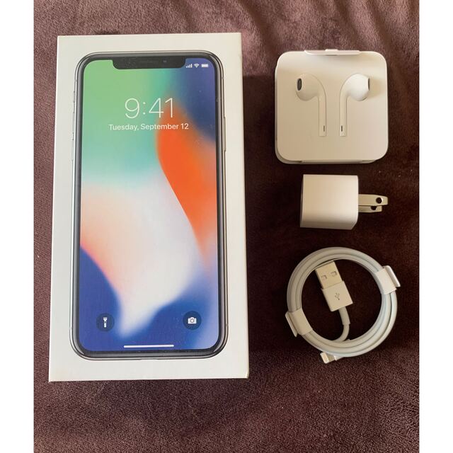 iPhone Ⅹ 256GB SIMフリー シルバー