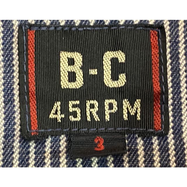 ＊45rpm B-C インディゴ ヒッコリー デニムカバーオール 3 8