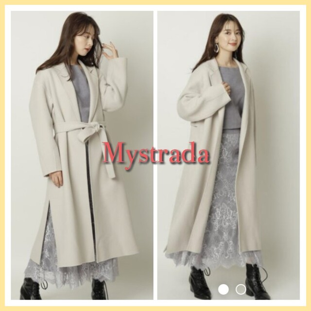 Mystrada(マイストラーダ)の☆新品タグ付き☆マイストラーダ リバーコート  36 レディースのジャケット/アウター(ロングコート)の商品写真