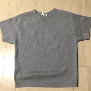 ハイク(HYKE)のhyke 半袖 ニット グレー 2016ss(ニット/セーター)