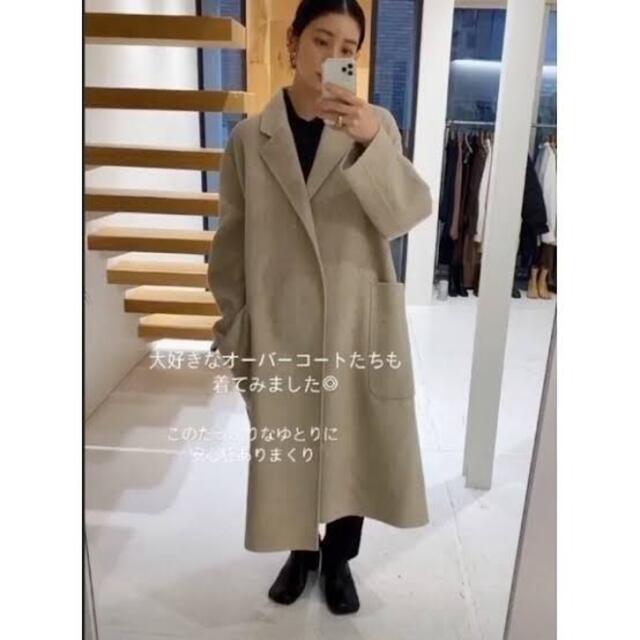 Wool Over Coat ECRU 38レディース