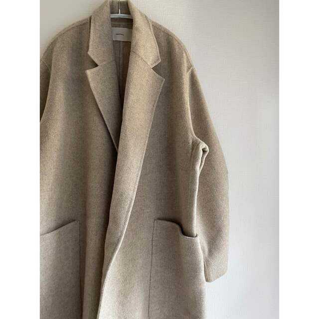 Wool Over Coat ECRU 38レディース