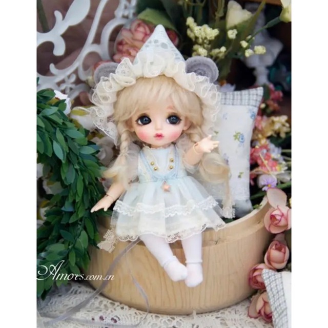 Amors アウトフィット 3点セット服 人形 ドール BJD 1/8 ブルードレス