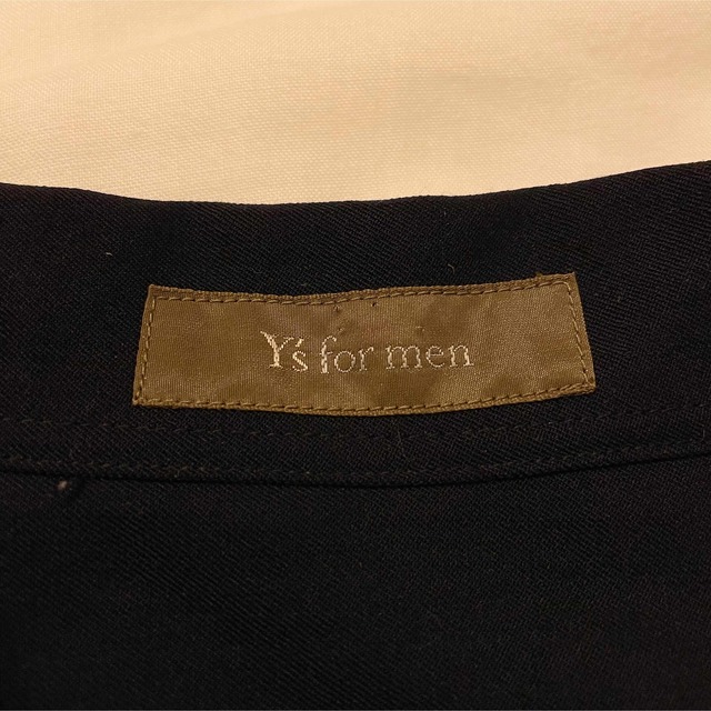 80s ヨウジヤマモト "Y's for men" ウールギャバジンシャツ 黒