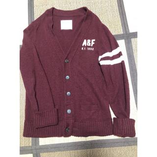 アバクロンビーアンドフィッチ(Abercrombie&Fitch)のレターカーディガン　大きなサイズ(カーディガン)