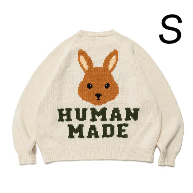 HUMAN MADE(ヒューマンメイド)のHUMAN MADE RABBIT RAGLAN KNIT SWEATER メンズのトップス(ニット/セーター)の商品写真