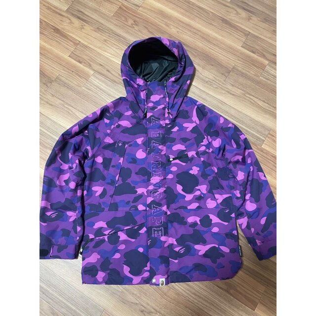 A BATHING APE カモ柄 マウンテンパーカー - マウンテンパーカー